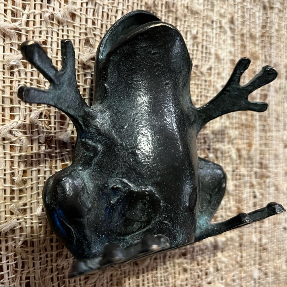 Vintage Bronze Frog Standing 3.5” - Picture 11 of 11